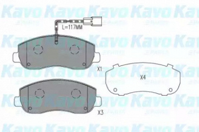 KAVO PARTS kbp6616 -  Комплект тормозных колодок, дисковый тормоз